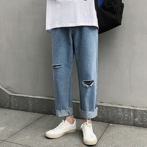Cool Heren Jeans Brand Jeans Herenkleding Skinny Gescheurd Gescheurd Stretch Slim Fit Hip-hop Broek Voor Mannen Met Gaten