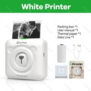 Peripage A6 Draagbare Thermische Bluetooth Printer Foto Foto Mini Label Sticker Draadloze Printer Voor Android Ios Papierrollen