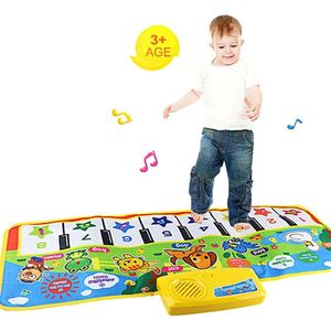 Baby Piano Muziek Speelkleed Multifunctionele Muziek Deken Speelgoed Zingen Gym Tapijt Mat Kruipen Deken Kids Educatief Speelgoed