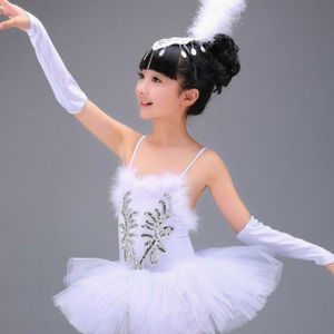 Kinderen Ballerina Jurk Kinderen Ballet Jurk Dancewear Dans Jurk Voor Meisje Professionele White Swan Lake Ballet Tutu Kostuum Meisjes