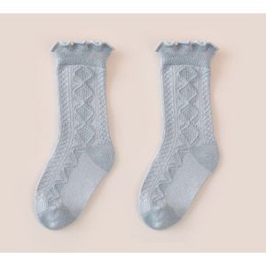 Herfst Winter Warm Baby Sokken Leuke Effen Kleur Lange Baby Peuter Ruche Sokken Zachte Katoenen Elastische Kids Meisje Jongen Floor sokken