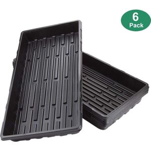 6 Packs Plastic Groeiende Trays Zaad Lade Zaailing Starter Voor Kas Hydrocultuur Zaailingen Planten Ontkiemen