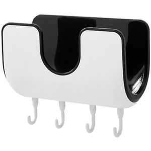 Multifunctionele Wandmontage Pan Pot Pan Deksel Rack Houder Stand Snijplank Houder Keuken Organizer Met Vier Hanger Haken