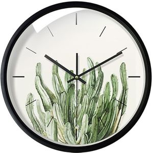 Wandklok Antieke Groene Plant Digitale Klok Quartz Muur Horloges Home Decor Studie Horloge Stille Klok W