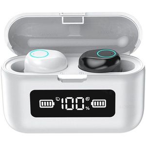 Tws Bluetooth Oortelefoon Met 2000Mah Opladen Case Led Display Draadloze Hoofdtelefoon Headsets Waterdichte Oordopjes Met Microfoons