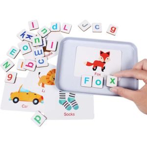 Houten Magnetische Letters Cijfers Speelgoed Magneten Alfabet Woord Kaarten Spelling Tellen Game Learning Math Voor Peuter