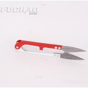 Fuchao 1 rood en wit handvat schaar, hand schaar, kleine schaar, naaimachine accessoires