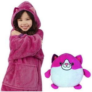 Kerst Cadeau Jaar Kids Hoodie Deken Huisdier Vormige Kinderen Sweatshirt Wearable Hoodie Fleece Winter Hoodie