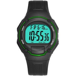 Synoke Chronograaf Mannen Horloges Digitale Sport 3Bar Schokbestendig Acryl Repeater Back Light Mode Eenvoudige Man Horloge