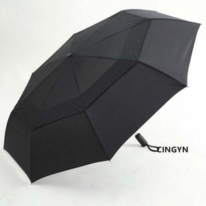Storm Winddicht Dubbellaags Paraplu Business Mannen Vrouwen 2-3 Mensen Zonnige Regenachtige drie folding paraplu