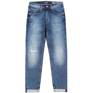 Simwood Lente Slim-Fit Tapered Beetje Stretch-Denim Jeans Mannen Geript Gat Mode Plus Size Denim Broek SJ110140