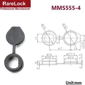 10Pcs Waterdichte Cap Cover Voor Kabinet Cam Lock Industrie Cilinder Outdoor Accessoires Rarelock MMS555 H
