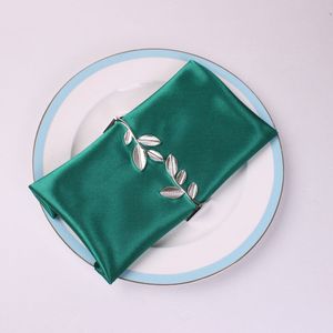 6Pcs Ginkgo Blad Frame Servet Knop Blad Servetring