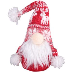 Kerst Pluche Hoed Kerstman Dwerg Pop Masker Handgemaakte Beeldjes Huishoudelijke Faceless Pop Tafel Haard Decoraties