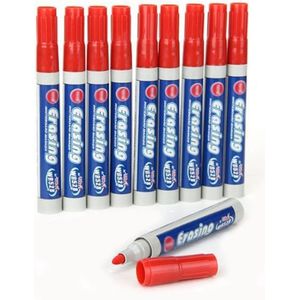 5 PCS van 10 PCS Uitwisbare Whiteboard Marker Rood Potlood Voor Office Home School