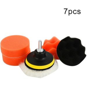 3 Inch Auto Polijsten Boor Pad Kit Auto Spons Foam Buffing Polijstmachine Pad Set Voor Auto Polijsten Waxen Afdichting glazuur