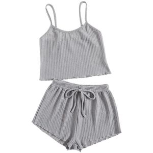 Zomer Pyjama Set Voor Vrouwen Zachte Comfortabele Korte Mouwen T-shirts En Shorts Losse Homewear Band Ondergoed