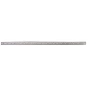 Rvs Double Side Meten Straight Edge Liniaal 60 Cm Zilver Dubbelzijdig Schaal