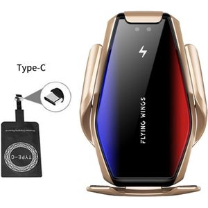S7 15W Auto Draadloze Oplader Qi Snelle Telefoon Oplader Originele Opladen Telefoon Houder Voor Iphone 11 Samsung Smart Phone 5