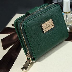 Portemonnee Dame Vrouwen Portemonnee Clutch Portemonnee Korte Kleine Tas Kaarthouder Groen Zwart Roze Pu Leather Zip Portefeuilles Billetera Mujer #40