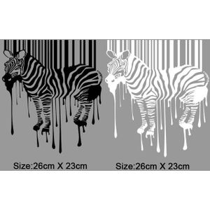 Zwart Wit Zebra Ijzer Op Patches Thermische Stickers Op Kleding Warmteoverdracht Voor T-shirt Jas Patch Thermocollants Vetement Diy