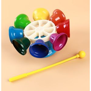 Baby Percussie Speelgoed School Handbells Multicolor Helder Geluid Multifunctionele Octaaf Onderwijs Instrument Hand Bell Voor Kids