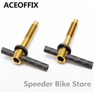 Aceoffix 3 Kleuren 17G (1 Paar) voor Brompton Fiets Ti Carbon Scharnier Hevels Bmx Bike Frame Quick Release