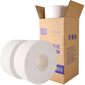 Wit Grote Papierrol Toiletpapier Huishouden Natuurlijke Tissue Thuis Kantoor Grote Rol Wc-papier Voor Hotel Badkamer Weefsels