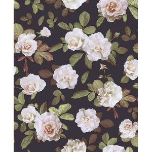 Luckyyj Vintage Bloemen Schil En Stok Behang Verwijderbare Muursticker Bruin/Roze/Groen Rose Vinyl Zelfklevende Contact papier