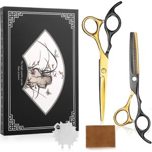 Yblntek 6 Inch Kappers Schaar Professionele Haar Snijden Schaar Set Dunner Kapper Scharen Salon Kappers Gereedschap