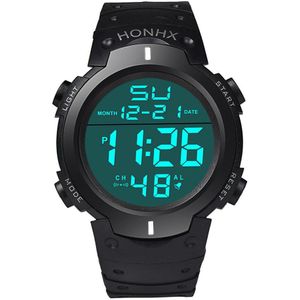 Honhx Casual Sport Luxury Heren Digitale Led Horloge Datum Sport Mannen Outdoor Elektronische Watchelogio Digitale Mode Polshorloge