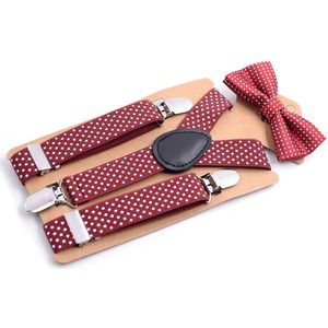 Kids Bretels Pak Kinderen Set Jarretel Clip Baby Meisje Mode Jongen Kinderen Bow Tie Peuter Oorzakelijk Dot Leuke Party