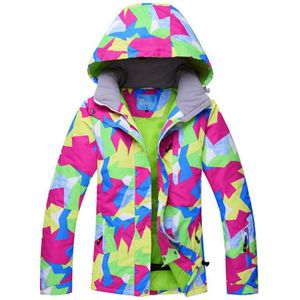 Vrouwen Ski Jas Buiten multi-color Snowboardjack Vrouwelijke Winter Warme Jas Waterdicht Winddicht Sneeuw Jas Veste Ski