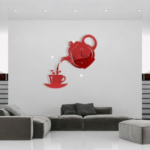 Horloge wandklok modern klokken voor home decor 3d wandklok sticker/vintage/abstract/silent/ diy/home decor muur horloge diy