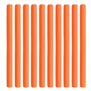 10Pcs Geen Warmte Geen Elektriciteit Eenvoudige Flexibele Haar Curling Staaf Stok Mode Haar Krultang Soft Foam Bendy Twist Sticks diy Rollers