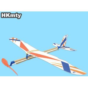 Hkmty Diy Kinderen Speelgoed Rubber Band Aangedreven Vliegtuigen Model Kits Speelgoed Voor Kinderen Foam Plastic Montage Planes Model