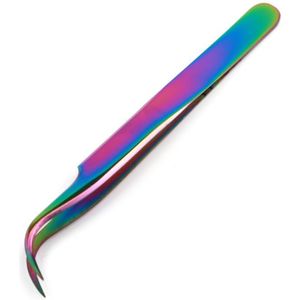 1 Pcs Wimpers Pincet Rvs Superhard Pincet Hoge Precisie Anti-Statische Pincet Voor Wimper Extensions