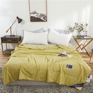 Zomer - Cool Fiber Quilt - Gewatteerde Sprei - Grijs - Voor Dubbele Bed