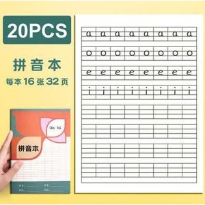 20 Stks/set Chinese Kinderen Leren Tian Ziben Schrijven Werkboek Terug Naar School Foto Boek Leren Om De Notebook