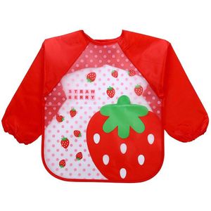 Baby Jongen Slabbetjes Waterdichte Lange Mouw Meisje Slabbetjes Kids Burp Doek Voeden Bib Met Pocket Kind Schort Kiel