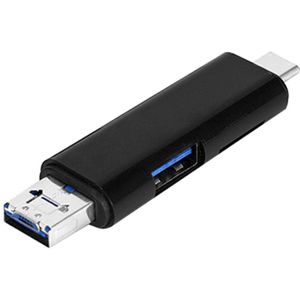 Multifunctionele Usb Kaartlezer Hoge Snelheid SD/TF MicroSD Kaartlezer Type C USB C Micro USB OTG Memory kaartlezer voor laptop