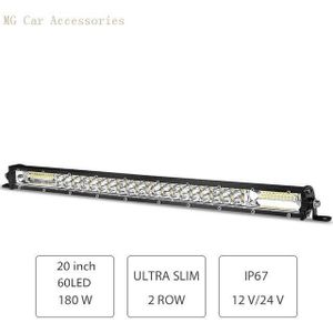 12D 8 15 20 Inch 60W 120W 180W Led Verlichting Bar Combo 4X4 Offroad led Licht Bar Voor Tractor Boot 4WD Vrachtwagens Atv Auto Led Verlichting