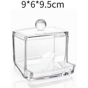 Acryl Wattenstaafjes Opslag Houder Box Make Organizer Cosmetische Wattenschijfje Organizer Sieraden Opbergdoos Lege Doos