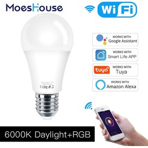 Wifi Smart Led Dimbare Lamp 7W, Rgb, smart Leven Tuya App Afstandsbediening Werk Met Alexa Echo Google Thuis, E27