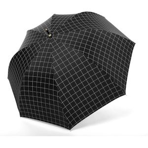 Winddicht Vouwen Streep Paraplu Regen Vrouwen Lange Dot Windbestendig Paraplu Regen Mannen Zwarte Coating Rooster Business Paraplu