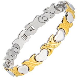 Afslanken Magnetische Armband Zilver Gouden vrouwen Mode Titanium Stalen Sieraden voor Lady Shippiing Magnetic Toe Ring