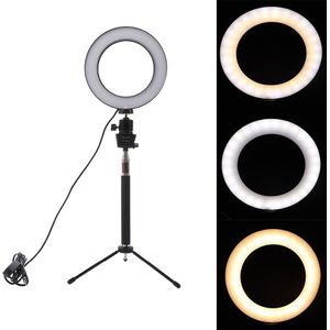 Dimbare Led Studio Camera Ring Licht Foto Telefoon Video Light Lamp Met Statieven Selfie Stok Ring Tafel Vullen Licht Voor canon