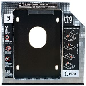 Dm Hdd Caddy DW127S 12.7Mm Aluminium Optibay Sata 3.0 Harde Schijf Box Behuizing Dvd Adapter 2.5 Ssd 2tb Voor Laptop CD-ROM