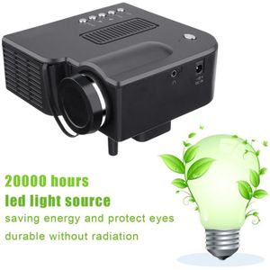 YG300 Professionele Mini Projector Full HD1080P Home Theater Led Projector Lcd Video Media Player Projector Geel & Wit