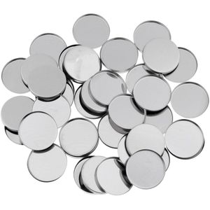 50Pcs 36Mm Lege Metalen Pan Voor Magnetische Oogschaduw Pigment Palet Diy Make-Up